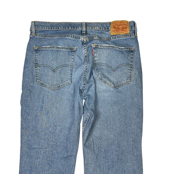 Levi’s 511 Slim Fit Tapered Leg Denim Jeans Ripped Knees Mens 36x32 - Picture 5 of 8